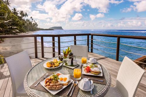 Terraza/balcón, Aga Reef Resort y Spa (Aga Reef Resort and Spa) in Lalomanu Terraza/balcón, Aga Reef Resort y Spa (Aga Reef Resort and Spa) in Lalomanu