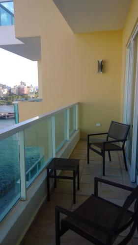 balkon/terras, Costa Bahia Hotel Paseo Caribe in San Juan gebied balkon/terras, Costa Bahia Hotel Paseo Caribe in San Juan gebied