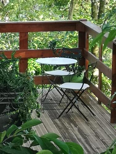 Balcony/terrace, Bungalow Maelie in La Trinite Balcony/terrace, Bungalow Maelie in La Trinite