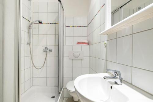 ห้องน้ำ, Ferienwohnung Erfurter Altstadt in อัลท์สตัดท์ ห้องน้ำ, Ferienwohnung Erfurter Altstadt in อัลท์สตัดท์