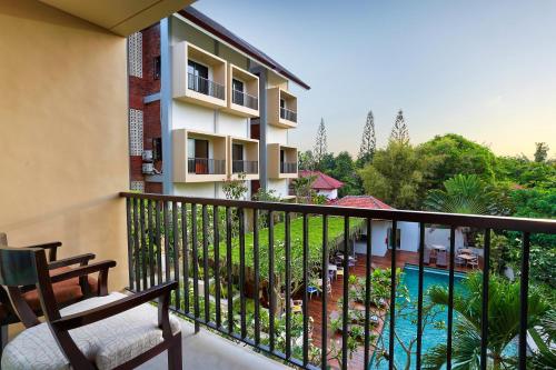 Balkon/teras, Pandawa All Suite Hotel in Bali Balkon/teras, Pandawa All Suite Hotel in Bali