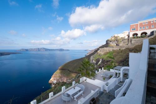 Loucas on the Cliff in Santorini Loucas on the Cliff in Santorini