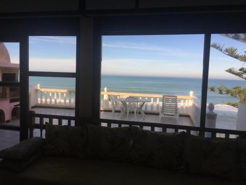 Erkély/terasz, Villa Keltoum in Moulay Bousselham Erkély/terasz, Villa Keltoum in Moulay Bousselham