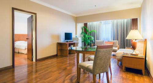 Shared lounge/TV area, Bayview Hotel Melaka in Malacca Shared lounge/TV area, Bayview Hotel Melaka in Malacca