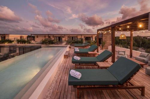 Swimming pool, Copal Tulum Hotel in Tulum Swimming pool, Copal Tulum Hotel in Tulum