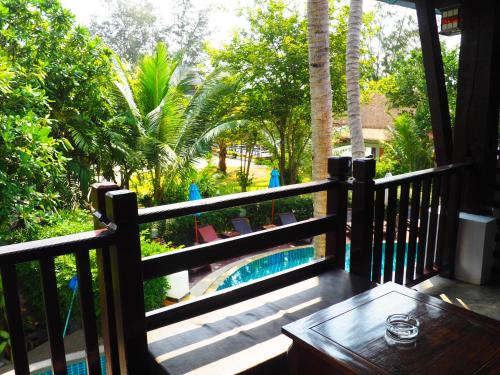 Balcony/terrace, Seashell Resort in Ko Tao Balcony/terrace, Seashell Resort in Ko Tao