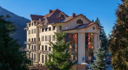 This photo about Bridge Mountain Krasnaya Polyana shared on HyHotel.com