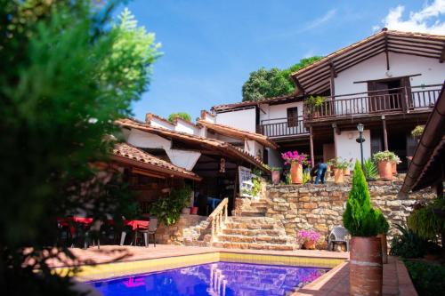 Swimming pool, La Serrana Hostal Spa in Socorro Swimming pool, La Serrana Hostal Spa in Socorro