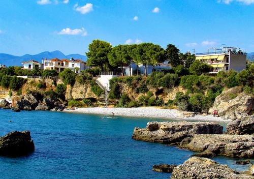 Strand, Theodora Apartments in Akrogiali Strand, Theodora Apartments in Akrogiali