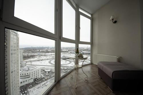 Stylish Panoramic apartments Dnipro Sail riverside in โอโบลอนสกี Stylish Panoramic apartments Dnipro Sail riverside in โอโบลอนสกี