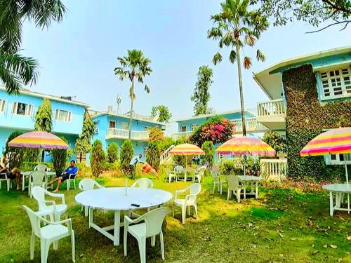 정원, Hotel Megha-Traveller's Village in 네팔군즈 정원, Hotel Megha-Traveller's Village in 네팔군즈