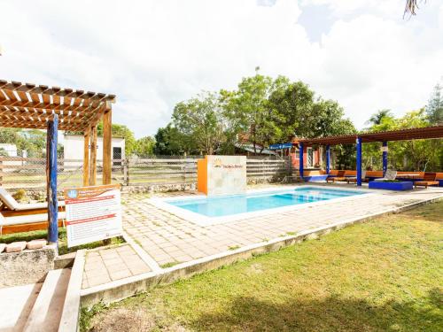 Uszoda, Hotel Hacienda Bacalar in Bacalar Uszoda, Hotel Hacienda Bacalar in Bacalar