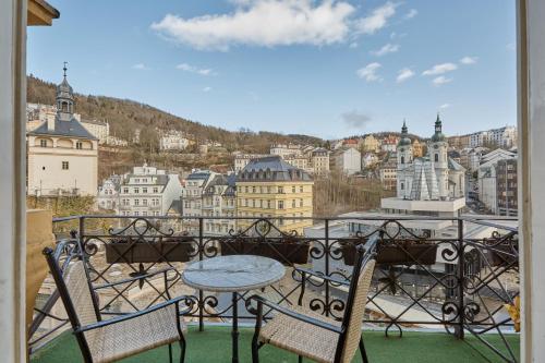 Balkong/terasse, Hotel Romance Puskin in Karlovy Vary Balkong/terasse, Hotel Romance Puskin in Karlovy Vary
