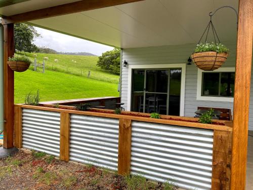 Balcony/terrace, Waterfall Unit Farm Stay in Upper Orara Balcony/terrace, Waterfall Unit Farm Stay in Upper Orara