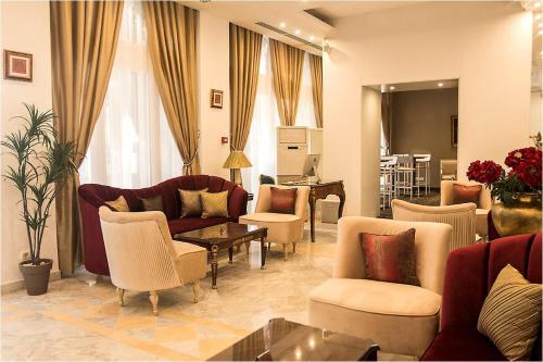 Előcsarnok, Hotel La Maison Blanche in Tunisz Előcsarnok, Hotel La Maison Blanche in Tunisz