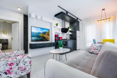 صالة مشتركة/ منطقة التلفزيون, فندق توين أبارت (Twin Apart Hotel) in الانيا صالة مشتركة/ منطقة التلفزيون, فندق توين أبارت (Twin Apart Hotel) in الانيا