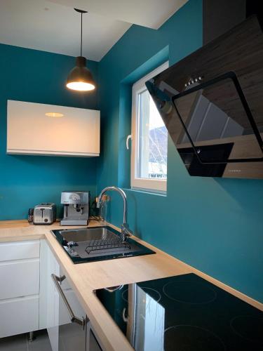ห้องครัว, Appartement neuf scintillant de l’ile d’amour in แมล็อง ห้องครัว, Appartement neuf scintillant de l’ile d’amour in แมล็อง