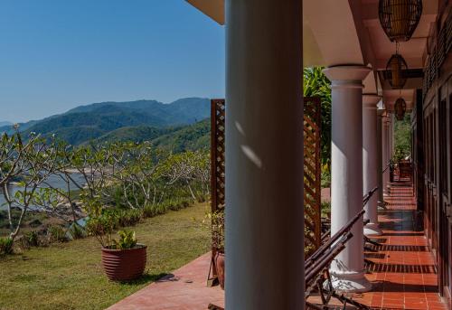 阳台/露台, 北宾保护区小屋 (Sanctuary Pakbeng Lodge) in 北宾 阳台/露台, 北宾保护区小屋 (Sanctuary Pakbeng Lodge) in 北宾