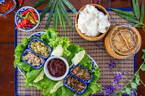 Eten en drinken, Riverside Boutique Resort in Vang Vieng Eten en drinken, Riverside Boutique Resort in Vang Vieng