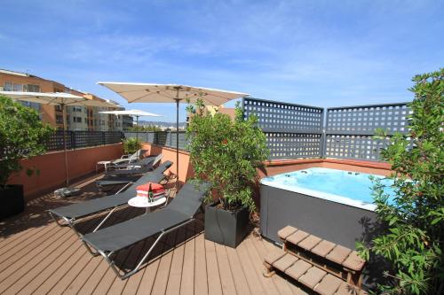 Balkon/terasa, Hotel Garbi Millenni in Sant Antoni Balkon/terasa, Hotel Garbi Millenni in Sant Antoni