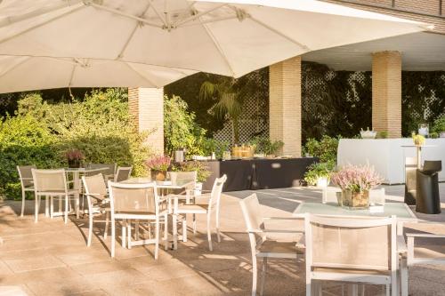 balkon/terras, Ilunion Pio XII Hotel in Chamartín balkon/terras, Ilunion Pio XII Hotel in Chamartín