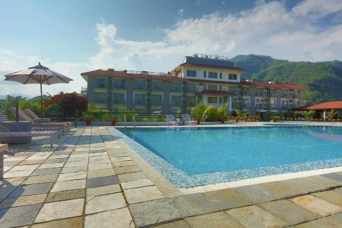 Swimming pool, Waterfront Resort by KGH Group in Pokhara Swimming pool, Waterfront Resort by KGH Group in Pokhara