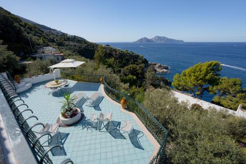 Erkély/terasz, VILLA SOLEIL in Punta Lagno Erkély/terasz, VILLA SOLEIL in Punta Lagno