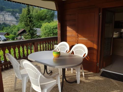 Terraza/balcón, Mila 5 in Champery Terraza/balcón, Mila 5 in Champery