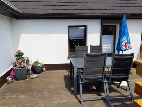 Balcony/terrace, Familienfreundliche Ferienwohnung in Zschorlau Balcony/terrace, Familienfreundliche Ferienwohnung in Zschorlau