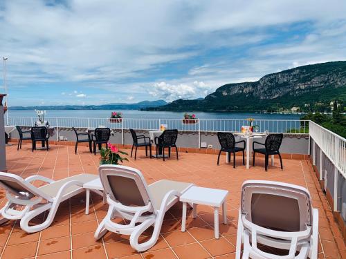 Balcony/terrace, Hotel Conca D'Oro ***S in Garda Balcony/terrace, Hotel Conca D'Oro ***S in Garda