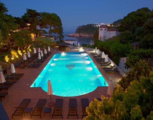 Kilátás, Hotel Aigua Blava in Begur Kilátás, Hotel Aigua Blava in Begur