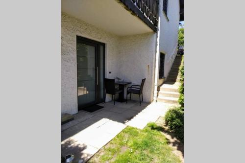 Erkély/terasz, Moderne Ferienwohnung mit privatem Eingang - ROSA in Kalletal Erkély/terasz, Moderne Ferienwohnung mit privatem Eingang - ROSA in Kalletal