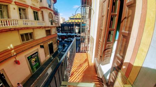 Terrazzo/balcone, The Lights Hostel in Málaga Terrazzo/balcone, The Lights Hostel in Málaga