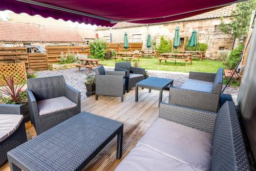 balkon/terras, The Witching Post Inn in Egton Bridge balkon/terras, The Witching Post Inn in Egton Bridge