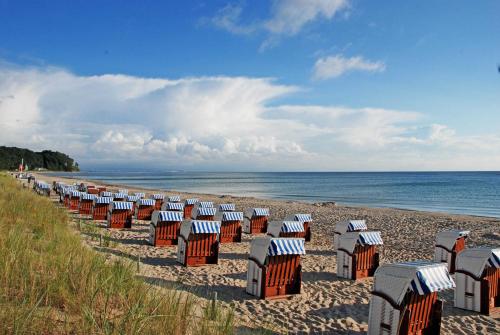 شاطئ, Ferienhaus zum Boddenstrand mit Ka in Gager / Rugen شاطئ, Ferienhaus zum Boddenstrand mit Ka in Gager / Rugen