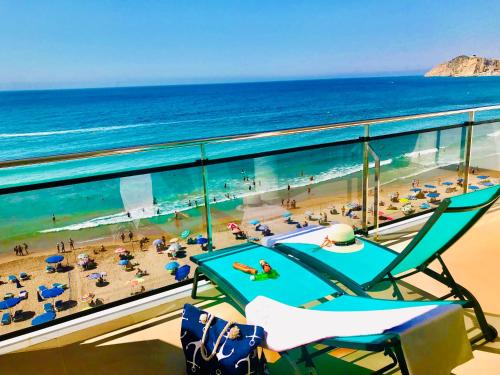Balcony/terrace, Hotel Marconi in Benidorm - Costa Blanca Balcony/terrace, Hotel Marconi in Benidorm - Costa Blanca