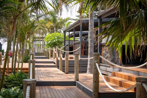 Balcony/terrace, Surf Beach Holiday Park Cabin in Kiama Balcony/terrace, Surf Beach Holiday Park Cabin in Kiama