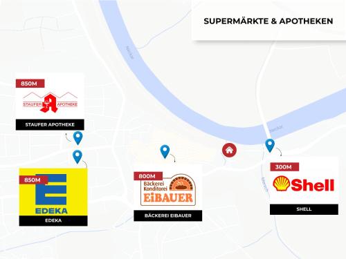 ร้านค้า, Wohnung in TOP-Lage - Direkt am Bahnhof in บัด วิมพเฟิน ร้านค้า, Wohnung in TOP-Lage - Direkt am Bahnhof in บัด วิมพเฟิน