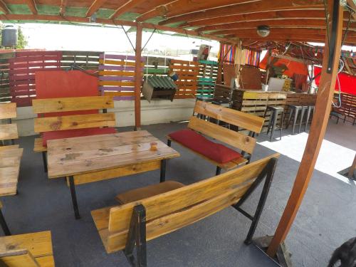 Balcony/terrace, Iguana Hostel Oaxaca in Oaxaca Balcony/terrace, Iguana Hostel Oaxaca in Oaxaca