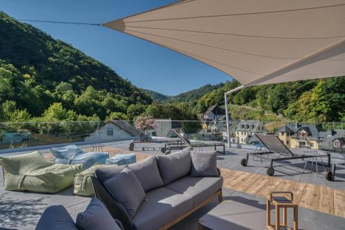 Balcony/terrace, Hotel Lipmann "Am Klosterberg" in Beilstein Balcony/terrace, Hotel Lipmann "Am Klosterberg" in Beilstein