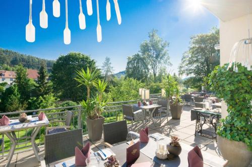 شرفة/ تراس, Waldhotel Felsentor in هوينستين شرفة/ تراس, Waldhotel Felsentor in هوينستين