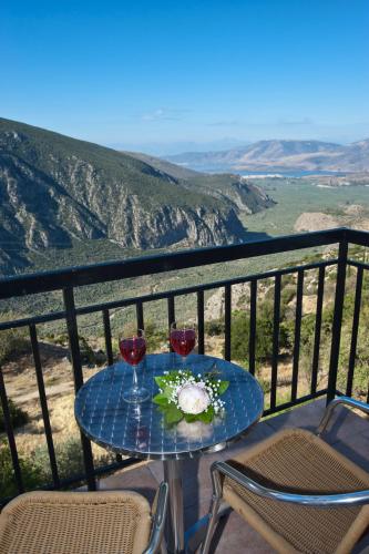 발코니/테라스, Acropole Delphi City Hotel in 델피 발코니/테라스, Acropole Delphi City Hotel in 델피