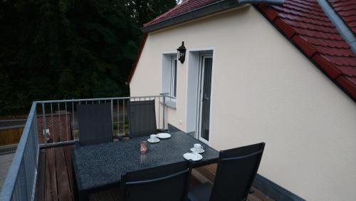 Balcony/terrace, Haus Waldidyll in Lauta Balcony/terrace, Haus Waldidyll in Lauta