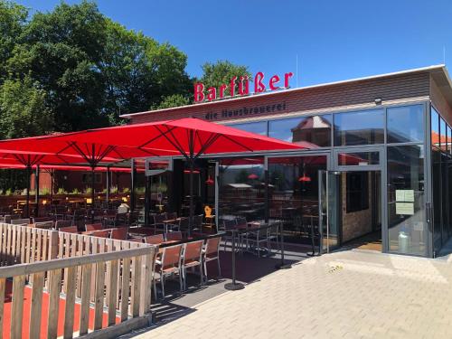 Étterem, Ferienwohnung am Seepark in Pfullendorf Étterem, Ferienwohnung am Seepark in Pfullendorf