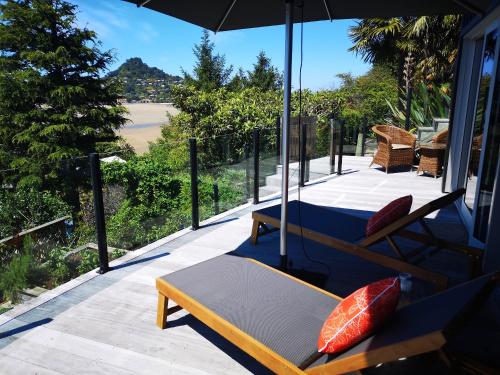 Utsikt, Sunlover Retreat in Tairua Utsikt, Sunlover Retreat in Tairua