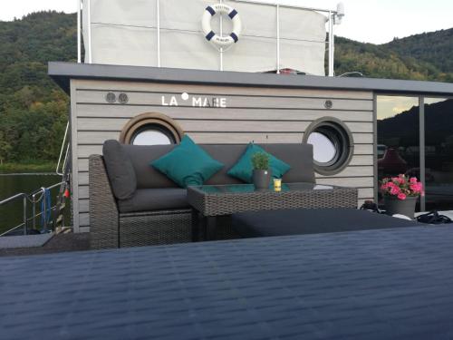 Balcony/terrace, Hausboot auf der Mosel in Pölich Balcony/terrace, Hausboot auf der Mosel in Pölich
