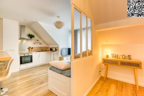 Kitchen, Appartement Cosy Paris 25 min, Disney 20 min in Meaux Kitchen, Appartement Cosy Paris 25 min, Disney 20 min in Meaux
