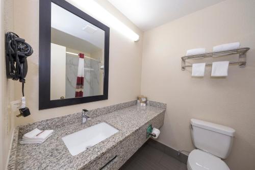 חדר אמבטיה, Red Roof Inn Hillsville in חילסויל(וי אי) חדר אמבטיה, Red Roof Inn Hillsville in חילסויל(וי אי)
