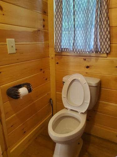 Ванная комната, The Genoa - An Amish Built Deluxe Cabin in Хантингтон (Западная Виргиния) Ванная комната, The Genoa - An Amish Built Deluxe Cabin in Хантингтон (Западная Виргиния)