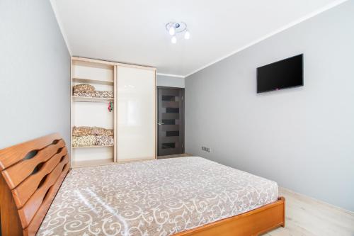 เตียงนอน, kvartirkoff na Zoi Gayday 9a in โอโบลอนสกี เตียงนอน, kvartirkoff na Zoi Gayday 9a in โอโบลอนสกี